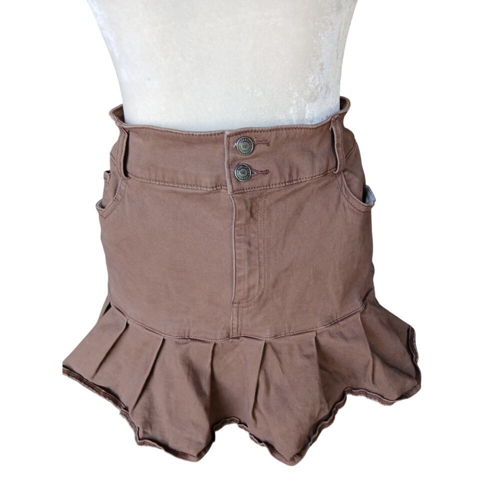 Hollister‎ ruffle High Rise Mini Skirt size small